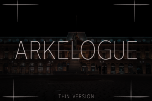 Arkelogue Thin: A Clean Typeface for Modern Brands