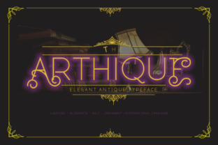 Arthique Font: A Delicate Typeface for Handmade Brands
