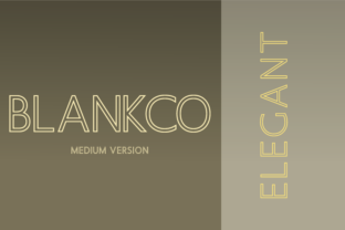 Blankco Outline Medium: A Bold Typeface for Clear Campaigns