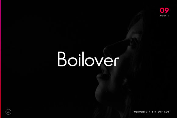 Boilover: A Minimal Sans Serif Font for Modern Web Design