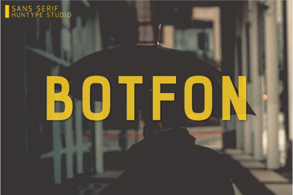 Botfon: A Minimal Sans Serif Font for Modern Web Design