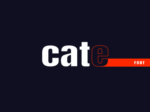 Cate: A Minimal Sans Serif Font for Modern Editorial Design