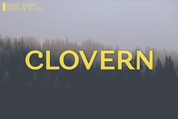 Clovern: A Bold Sans Serif Typeface for Handmade Brands