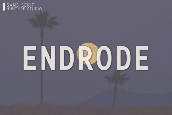 Endrode: The Clean Typeface That Elevates Your Brand