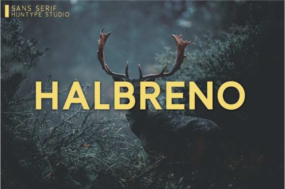 Halbreno: A Bold Sans Serif Font for Handmade Brands