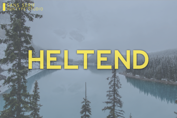 Heltend: A Bold Sans Serif Typeface for Modern Editorial Design