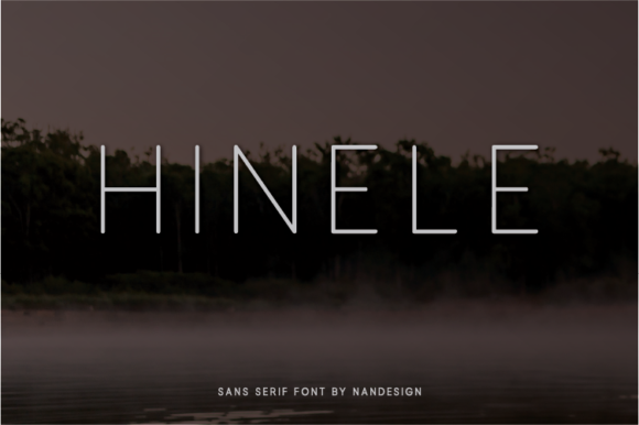 Hinele: A Minimal Sans Serif Font for Modern Editorial Design
