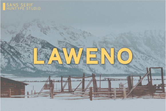 Laweno: A Bold Sans Serif Typeface for Modern Editorial Design