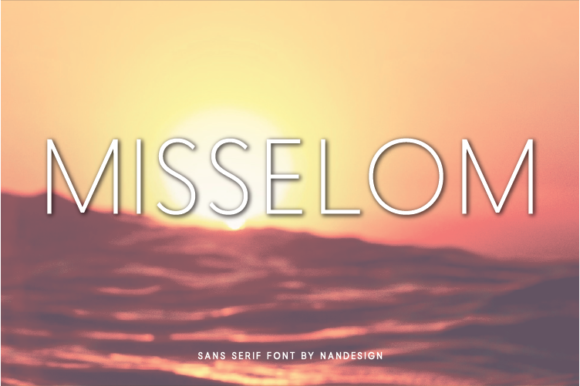 Misselom: A Minimal Sans Serif Typeface for Modern Web Design