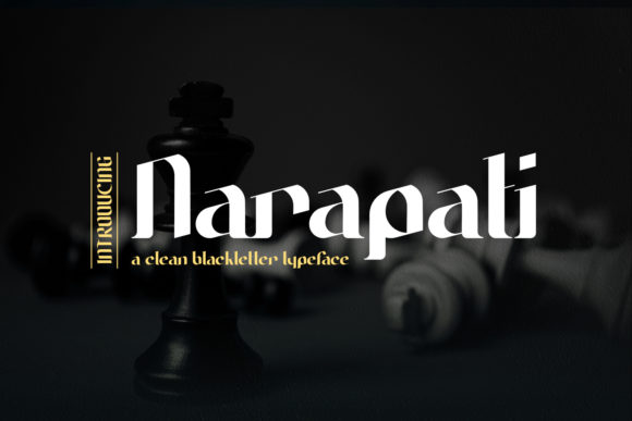 Narapati Typeface: A Clean Blackletter for Modern Editorial Design