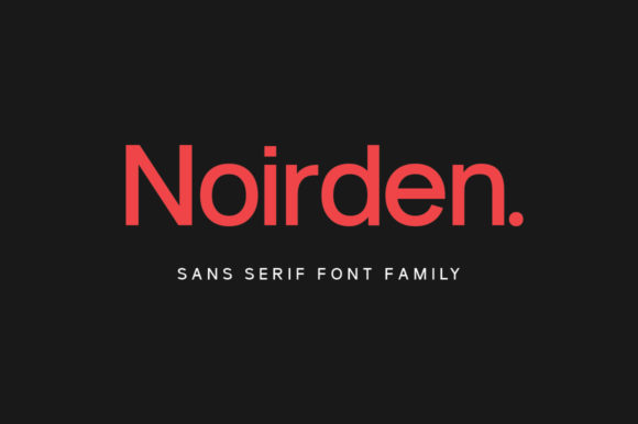 Noirden: A Minimal Sans Serif Font for Modern Web Design