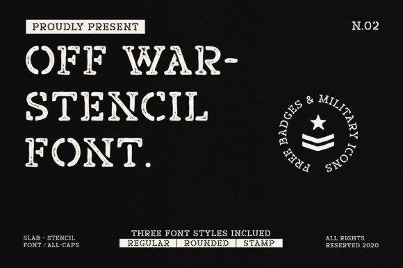 Off War Font: A Bold Slab Serif for Makers