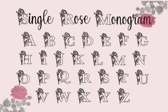Single Rose Monogram: A Designer's Review for Branding