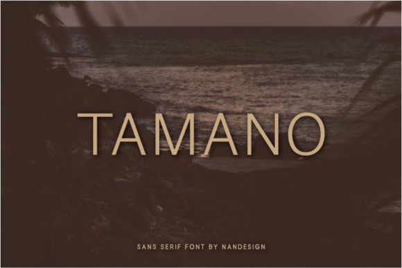Tamano: A Calm Sans Serif Typeface for Editorial Design